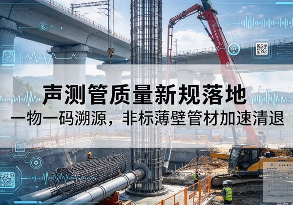 琼结声测管质量新规落地，一物一码溯源，非标薄壁管材加速清退